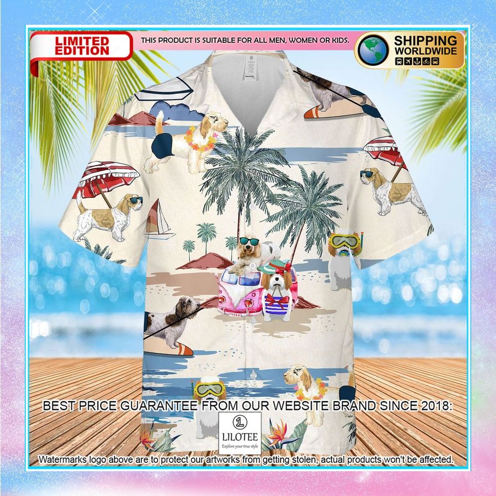 petit basset griffon vendeen summer beach hawaiian shirt 1 90