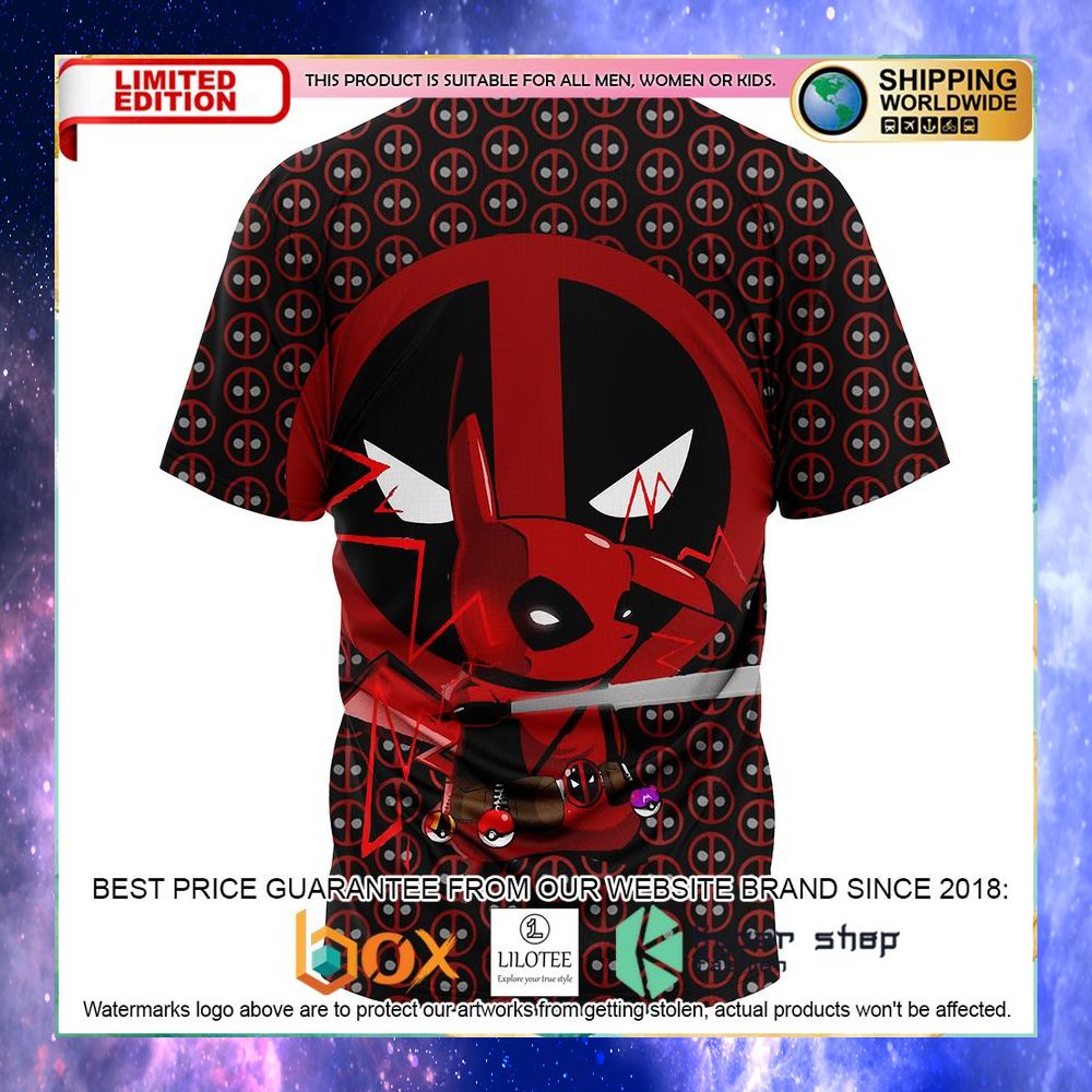 Pikachu Deadpool T-Shirt - LIMITED EDITION 4 pikachu deadpool t shirt 2 453