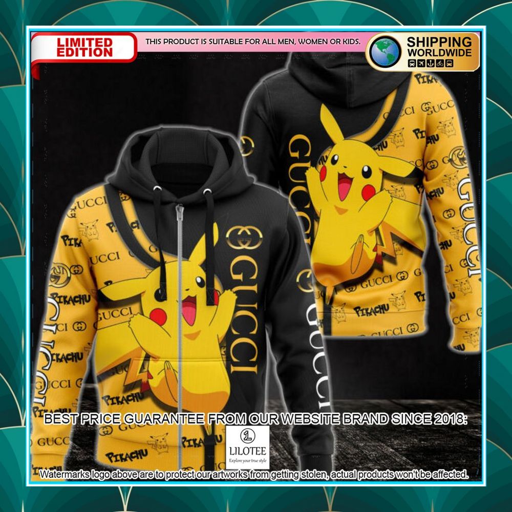 pikachu gucci zip hoodie 1 261
