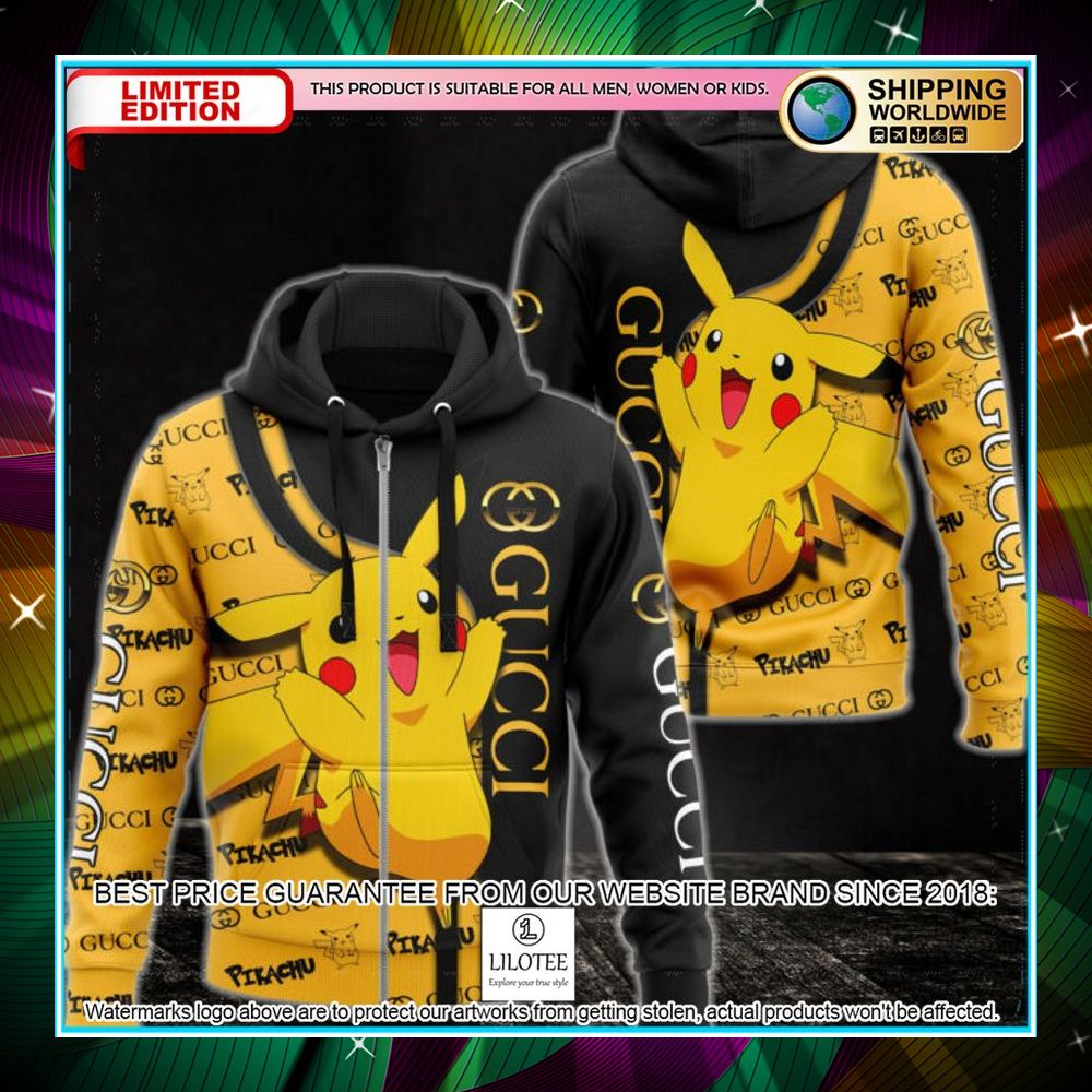 pikachu gucci zip hoodie 1 914