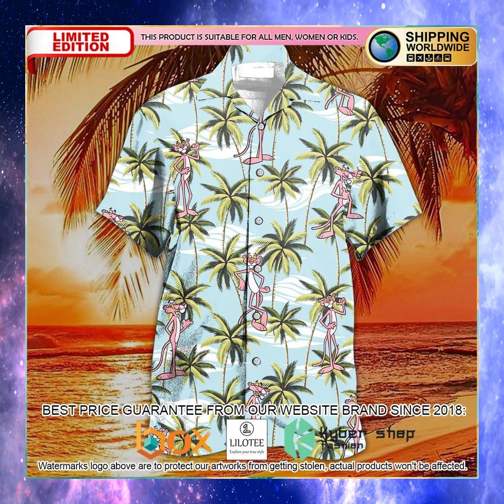 pink panther beach hawaiian shirt 1 491