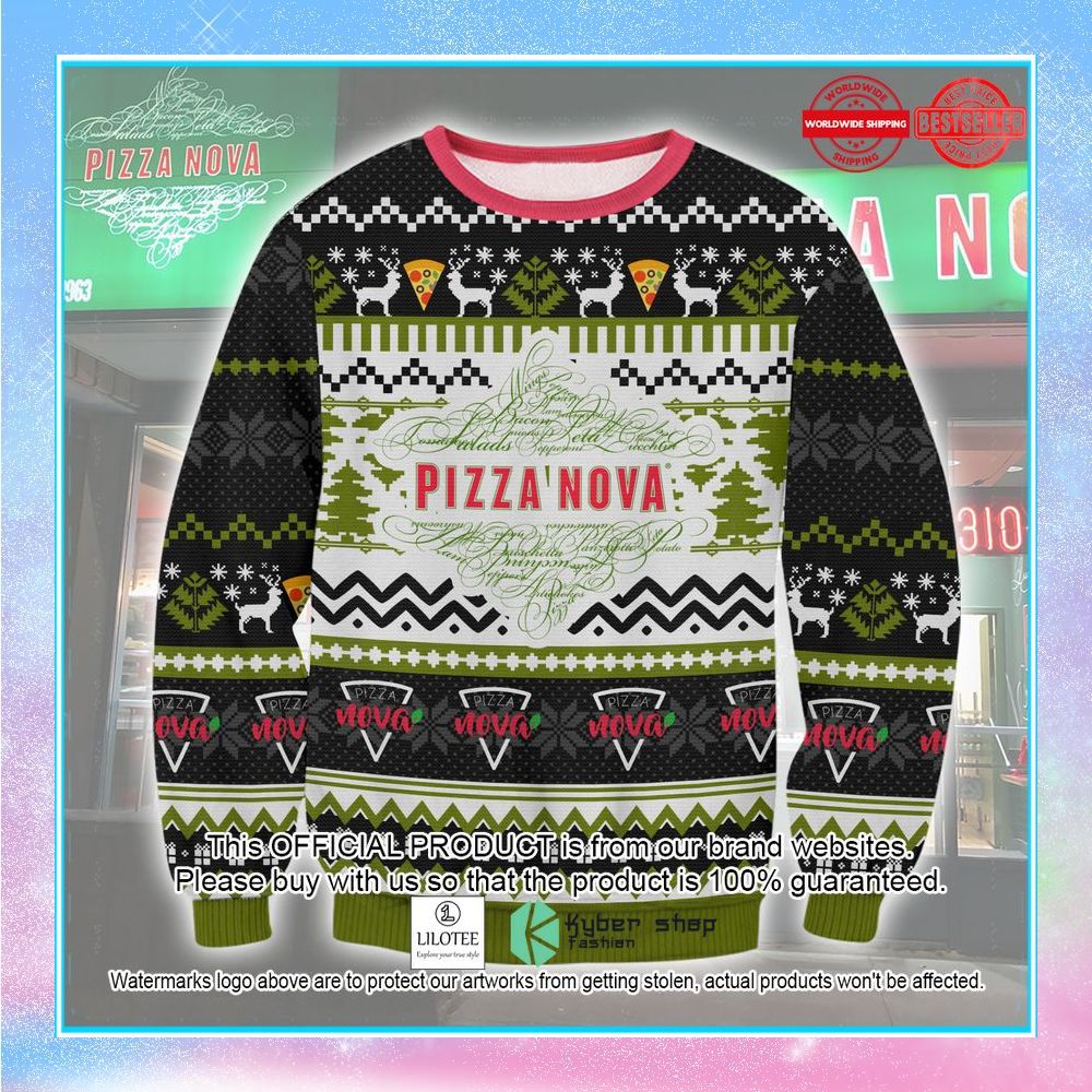 pizza nova chrismtas sweater 1 105