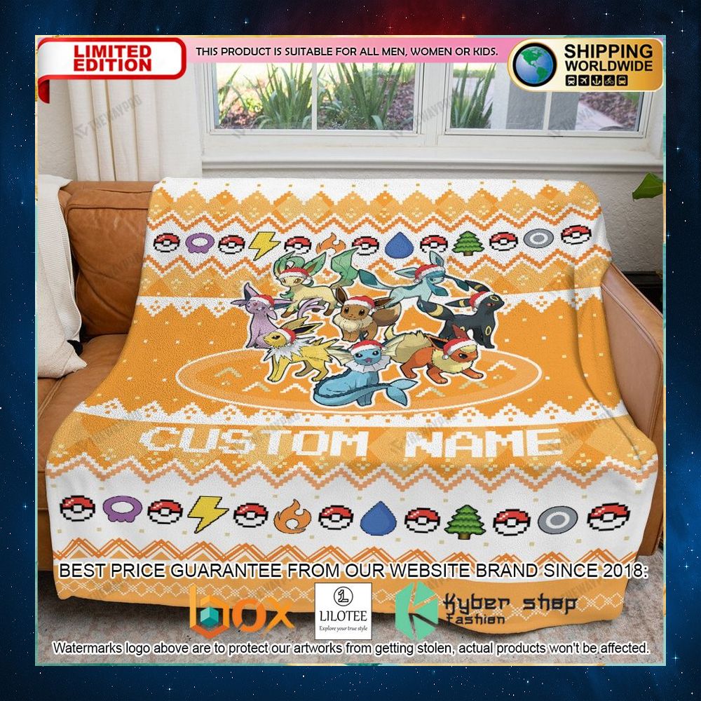 pokemon eevee evolution custom blanket 1 498