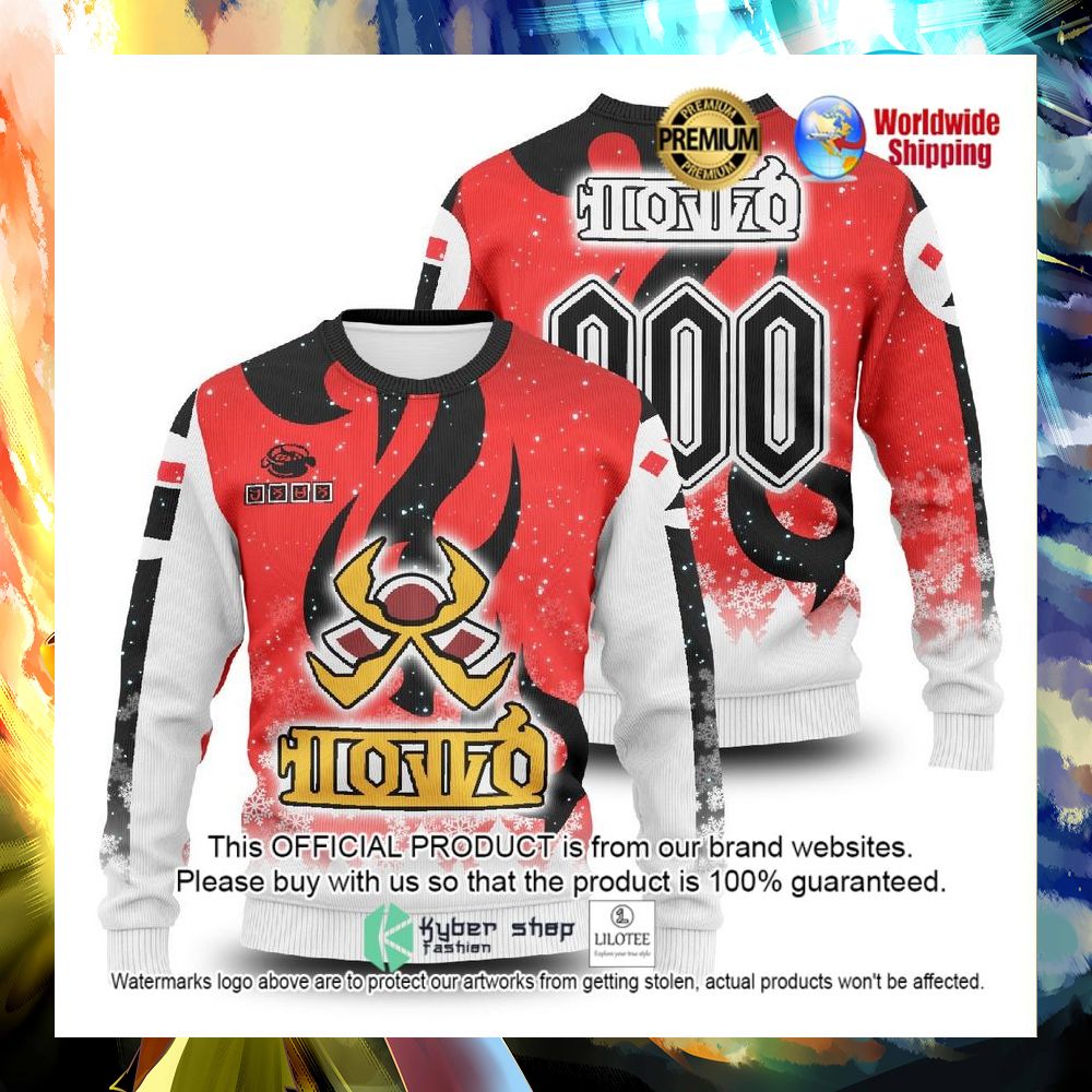 pokemon fire uniform personalized christmas sweater 1 495