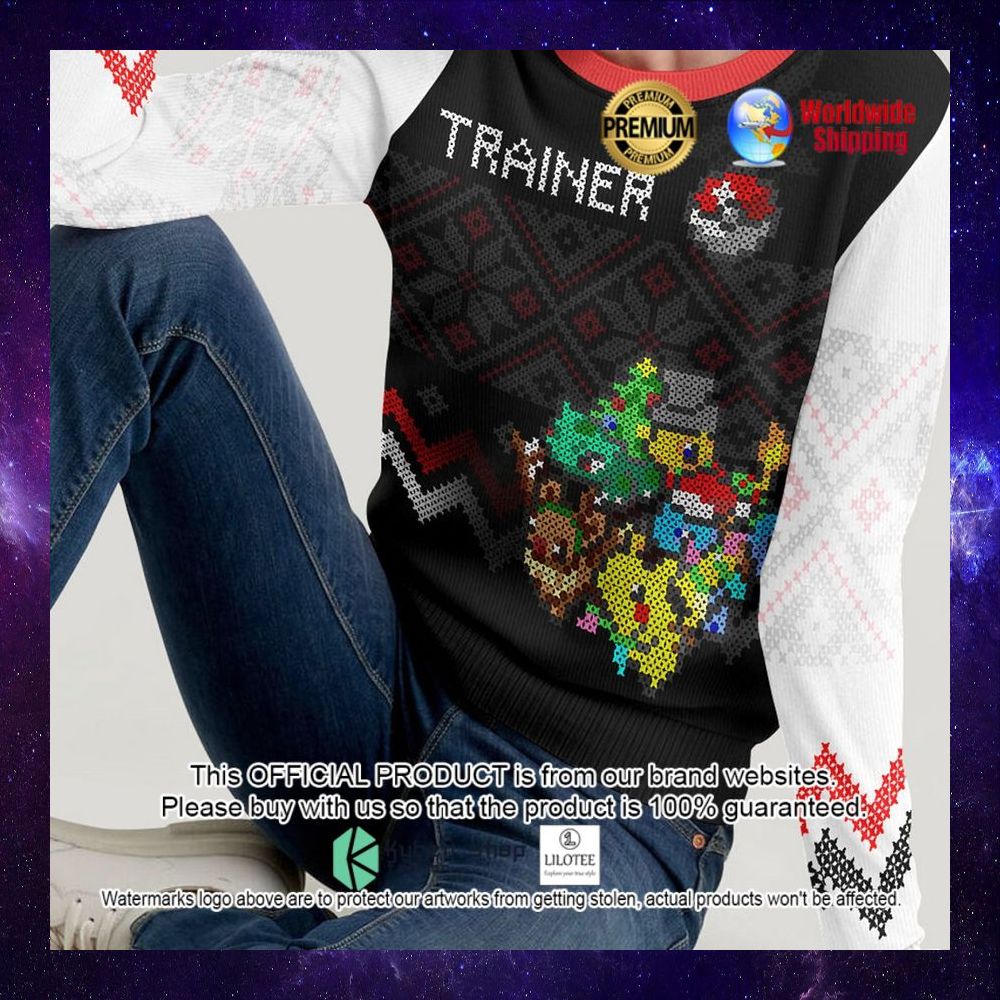pokemon league trainer christmas sweater 1 651