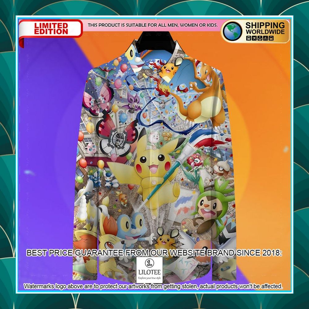 pokemon long sleeve shirt 2 647