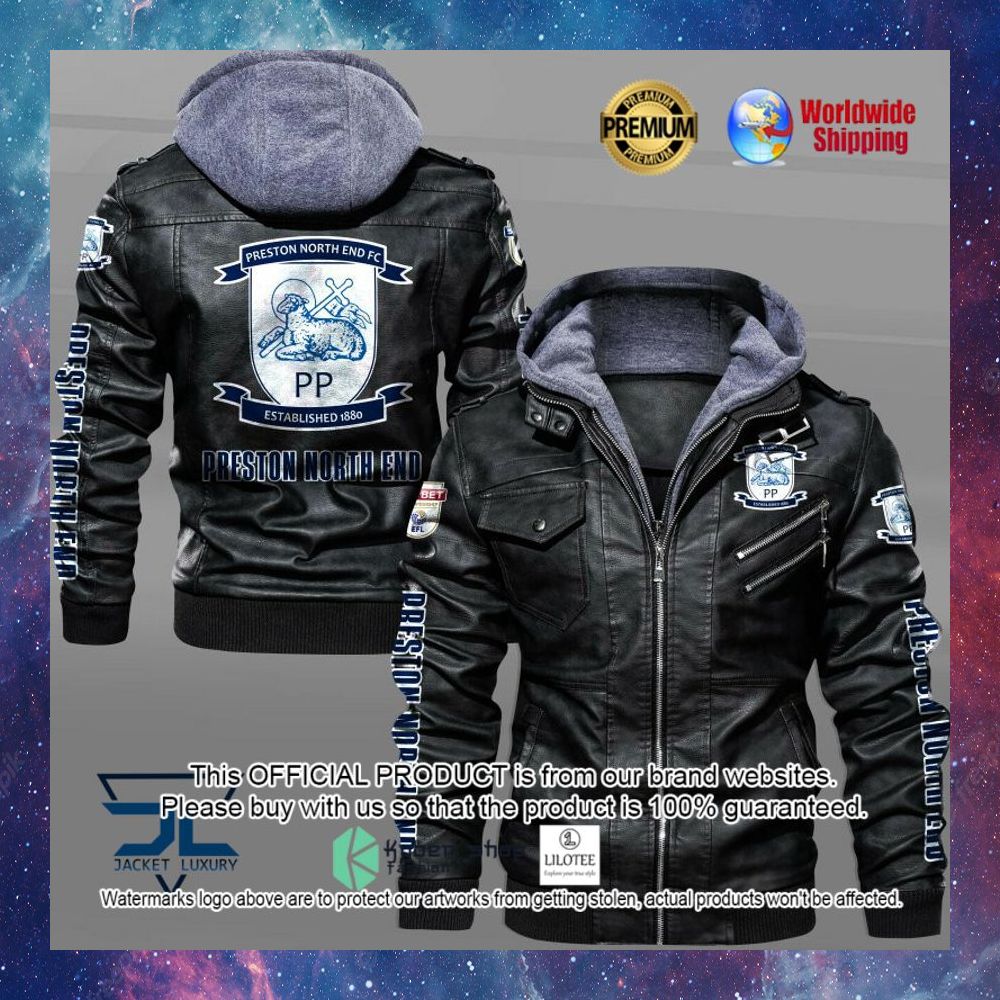 preston north end f c leather jacket 1 923