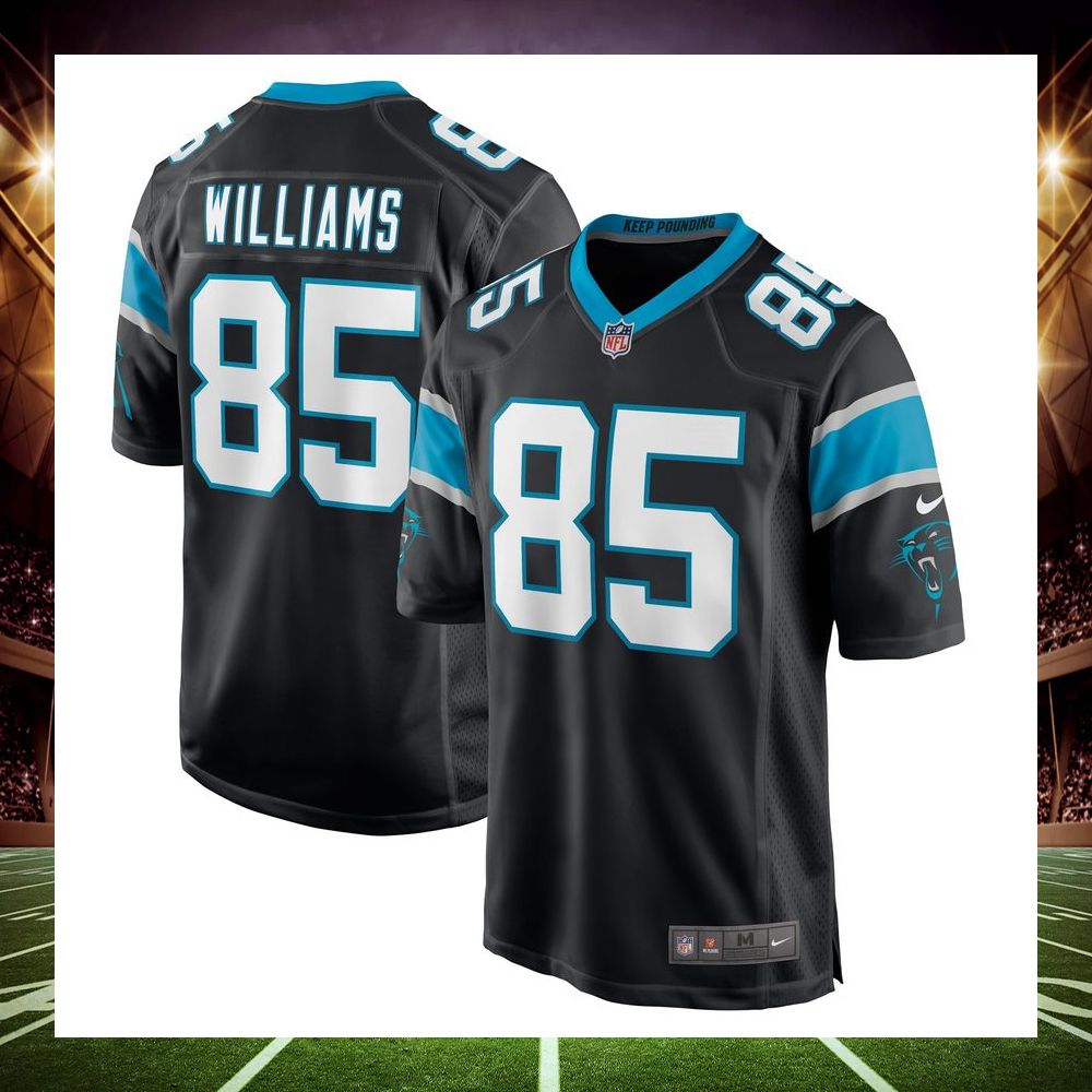 preston williams carolina panthers black football jersey 1 121