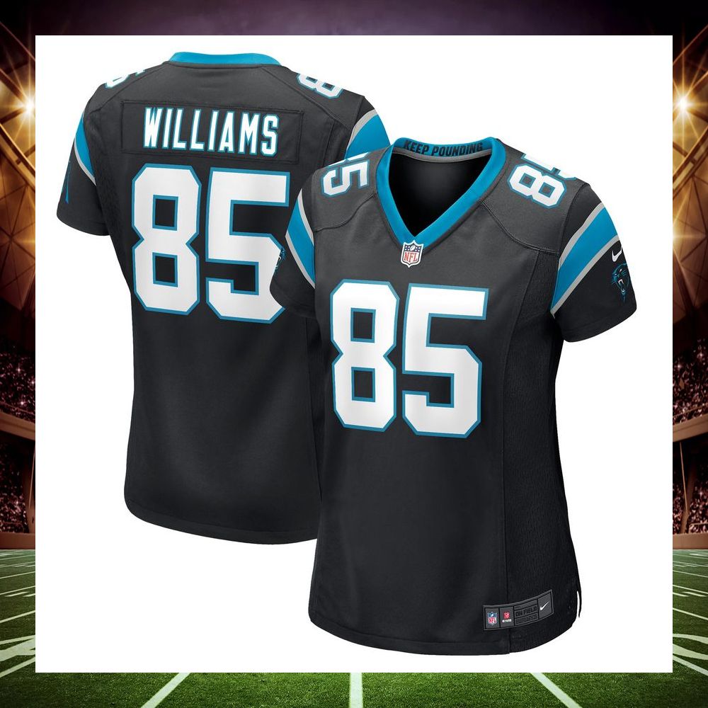 preston williams carolina panthers black football jersey 1 649