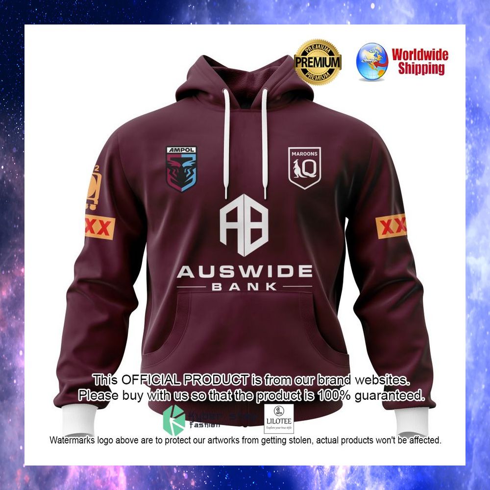 queensland maroons auswide bank personalized 3d hoodie shirt 1 661