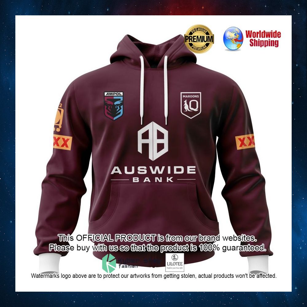 queensland maroons auswide bank personalized 3d hoodie shirt 1 905