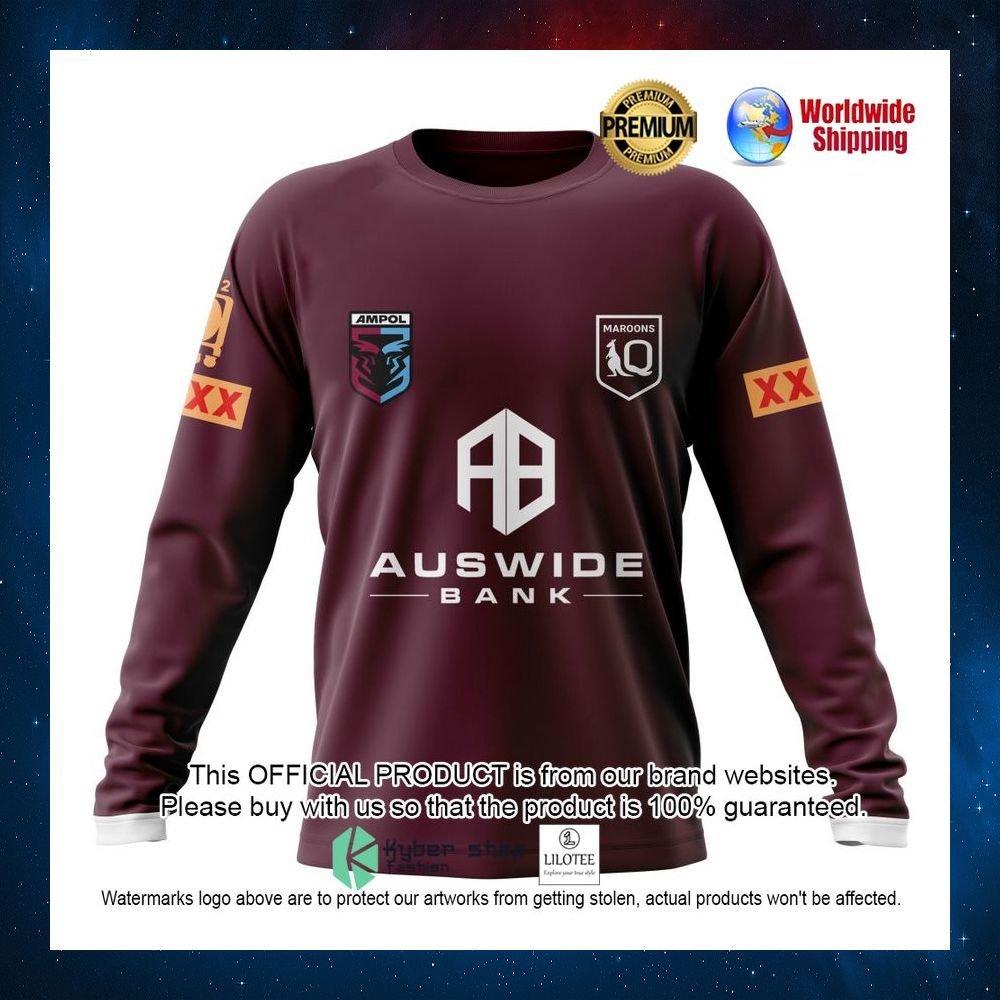 queensland maroons auswide bank personalized 3d hoodie shirt 6 147