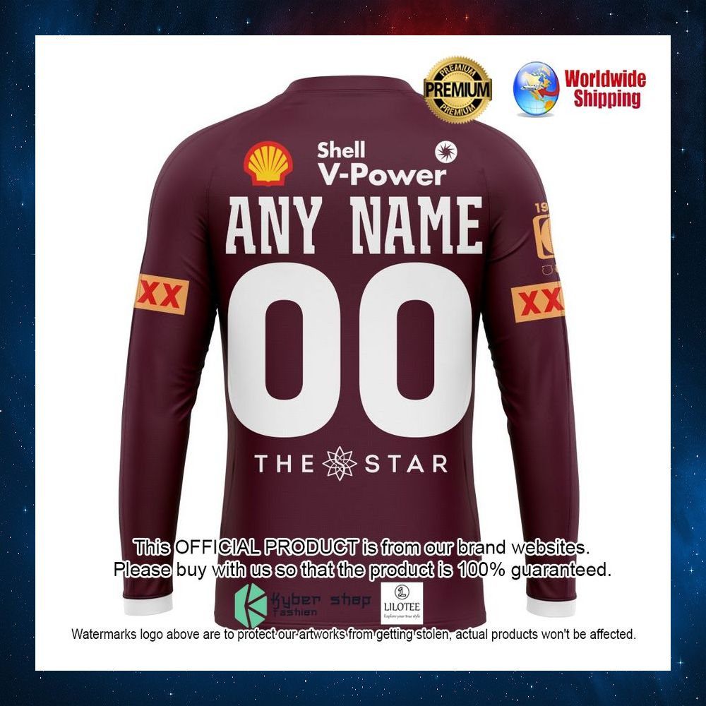 queensland maroons auswide bank personalized 3d hoodie shirt 7 630