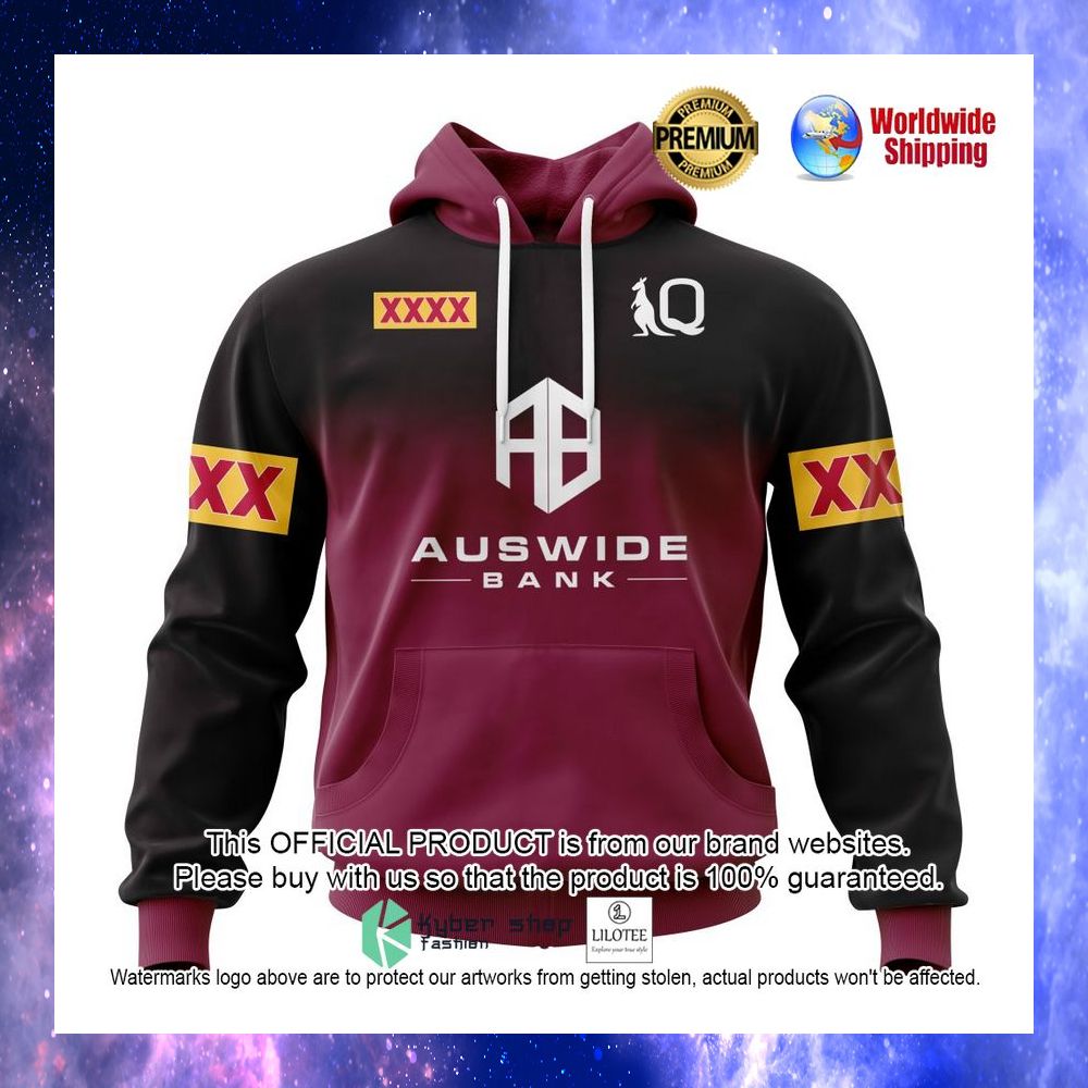 queensland maroons auswide bank the star personalized 3d hoodie shirt 1 841