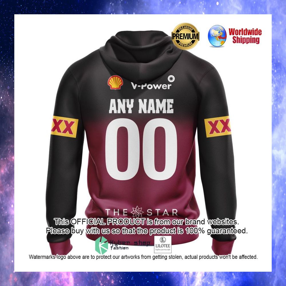 queensland maroons auswide bank the star personalized 3d hoodie shirt 3 953