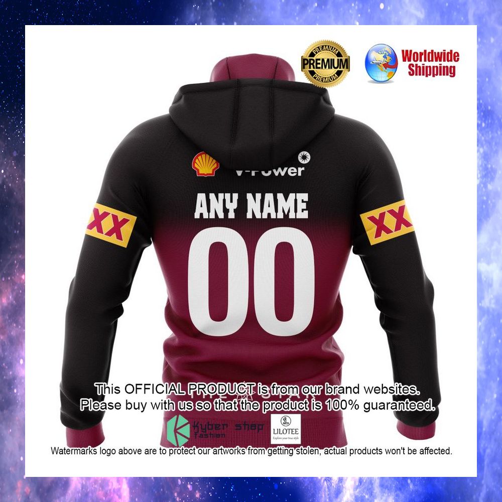 queensland maroons auswide bank the star personalized 3d hoodie shirt 5 958