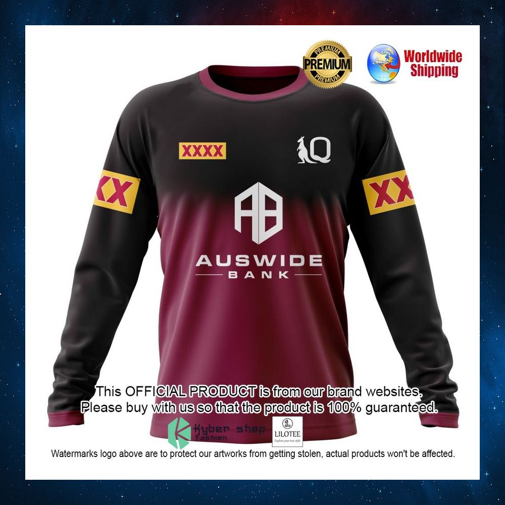 queensland maroons auswide bank the star personalized 3d hoodie shirt 6 627
