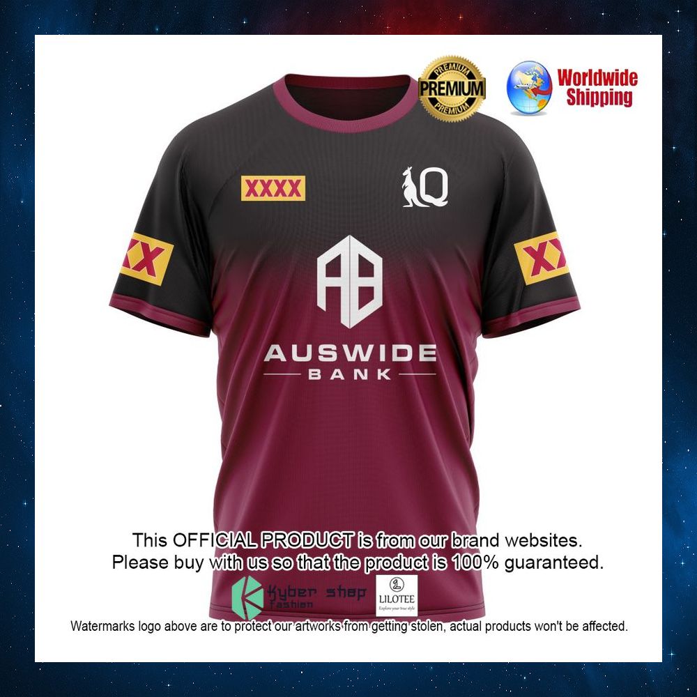 queensland maroons auswide bank the star personalized 3d hoodie shirt 8 118