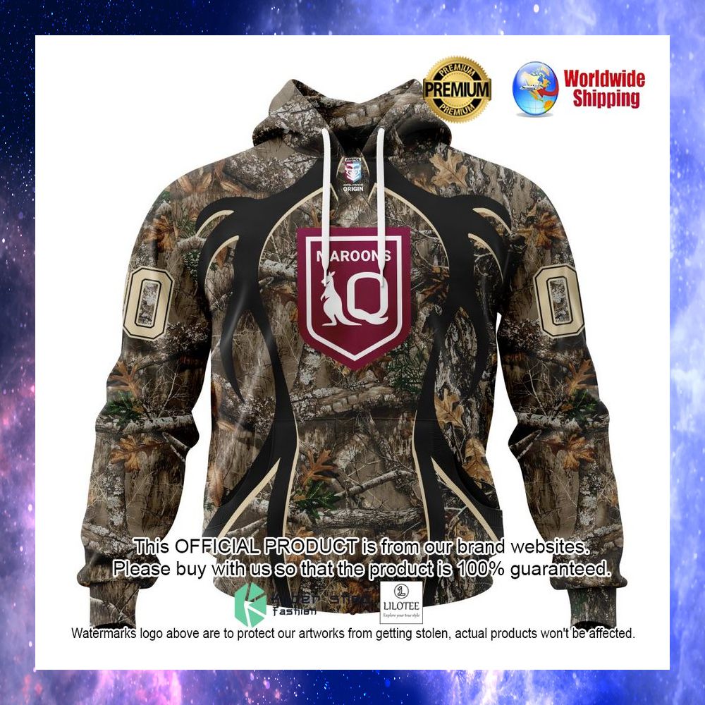 queensland maroons deer hunter camo personalized 3d hoodie shirt 1 702