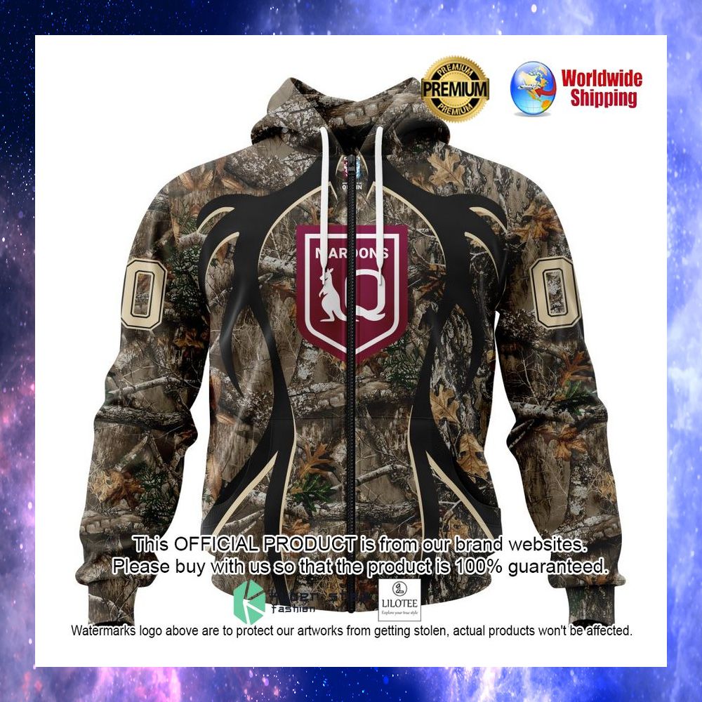queensland maroons deer hunter camo personalized 3d hoodie shirt 2 221