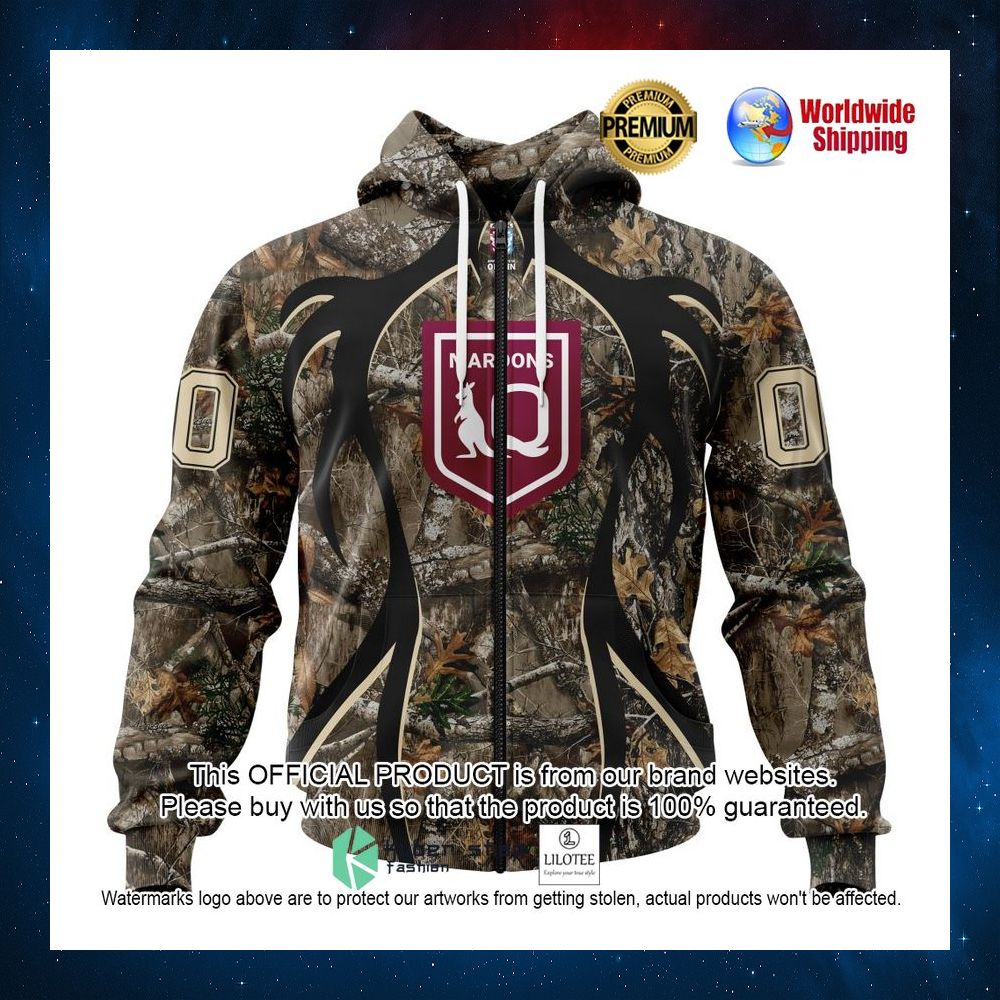 queensland maroons deer hunter camo personalized 3d hoodie shirt 2 878