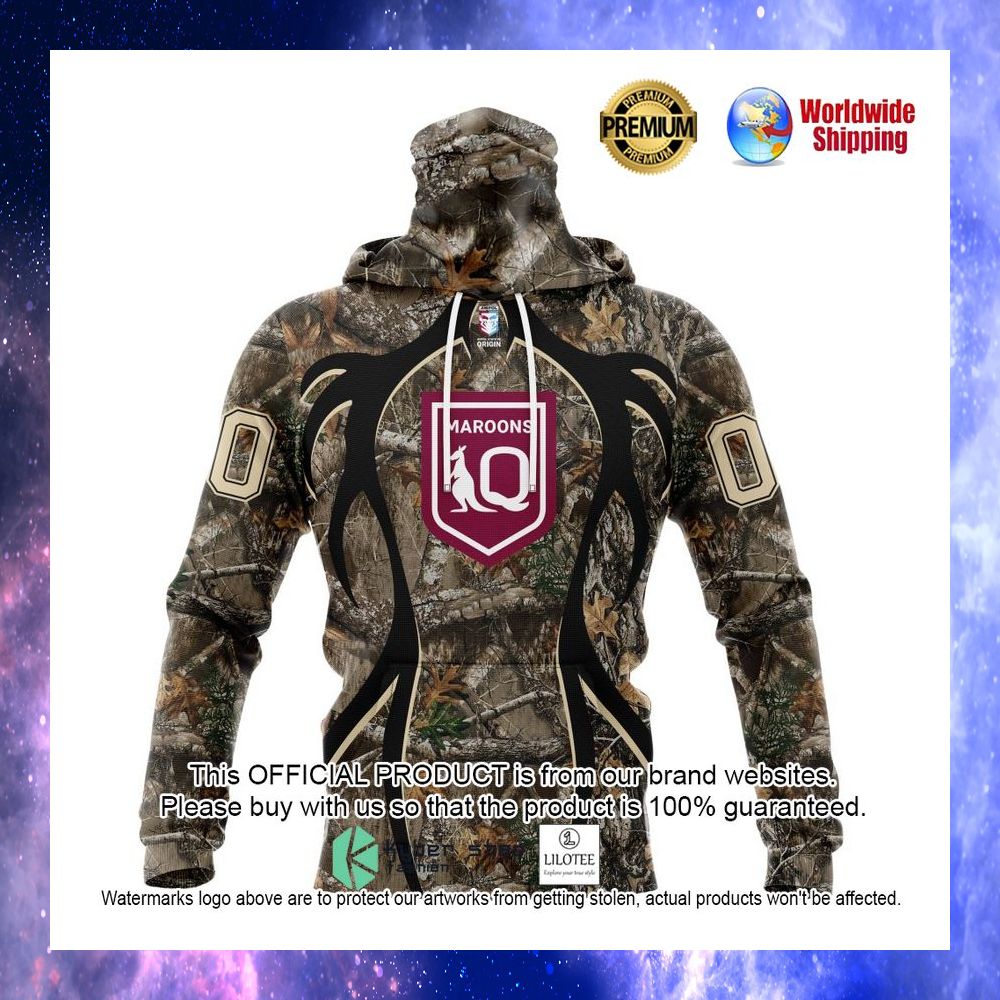 queensland maroons deer hunter camo personalized 3d hoodie shirt 4 307