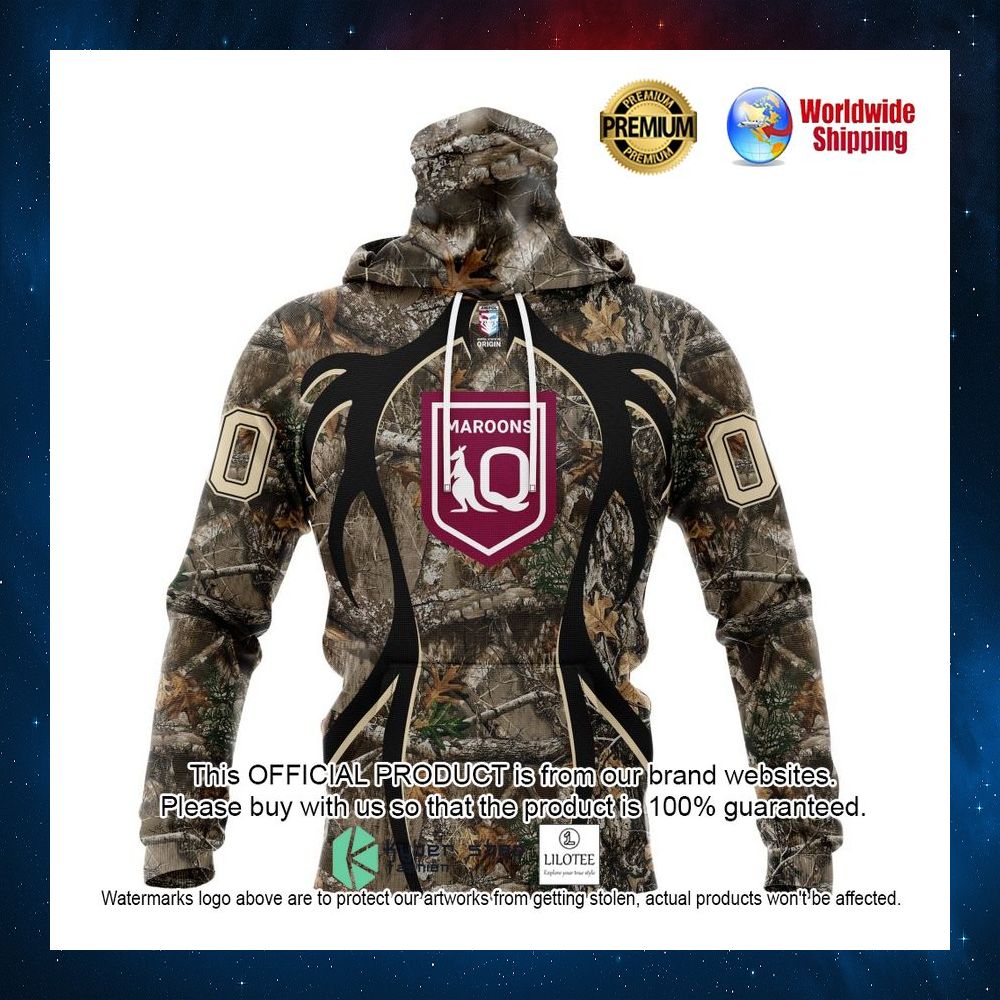 queensland maroons deer hunter camo personalized 3d hoodie shirt 4 344