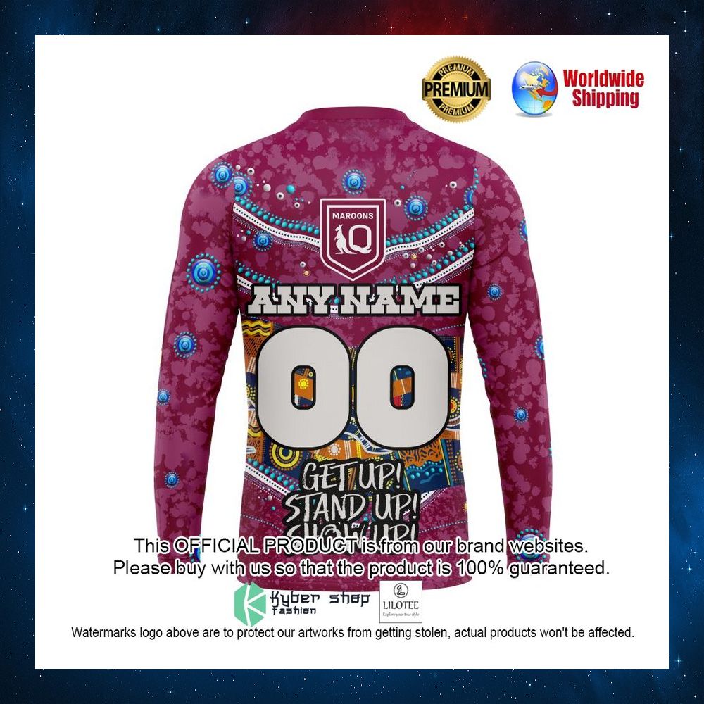 queensland maroons naidoc get up stan up show up personalized 3d hoodie shirt 7 263