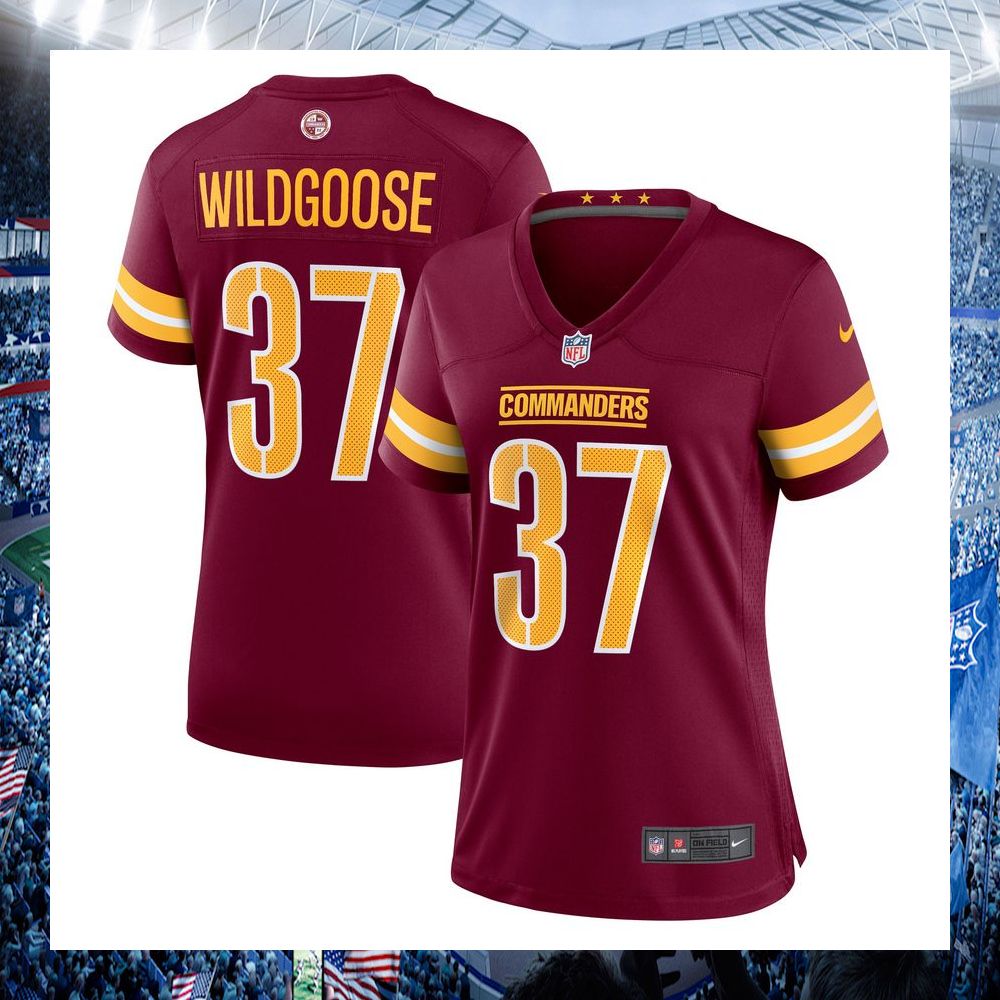 rachad wildgoose washington commanders nike womens burgundy football jersey 1 298