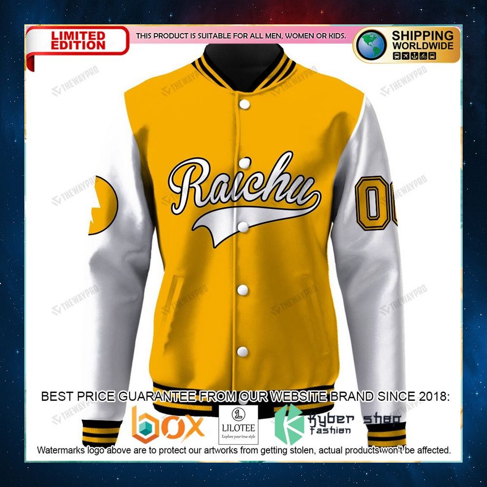 raichu pokeball personalized baseball jacket 2 703