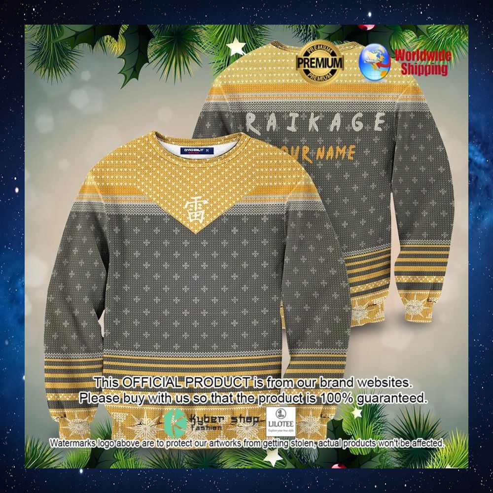 raikage naruto anime personalized christmas sweater 1 711