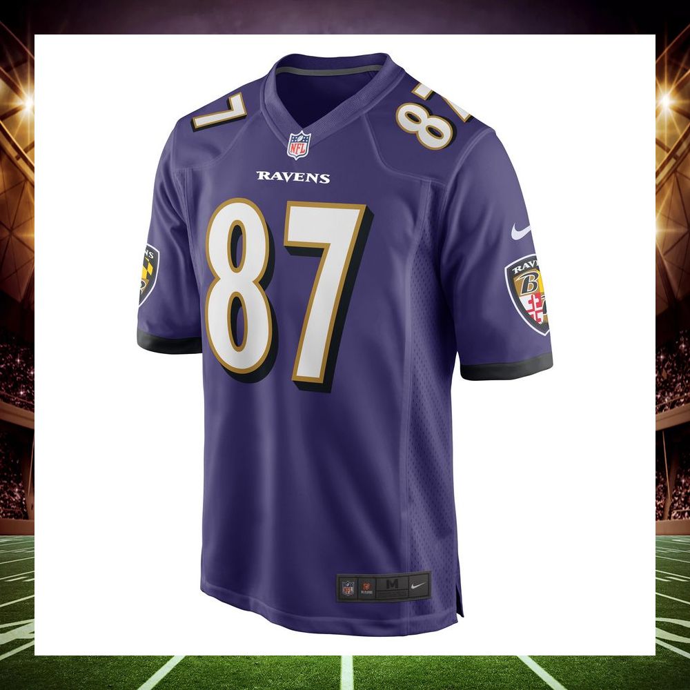 raleigh webb baltimore ravens purple football jersey 2 110