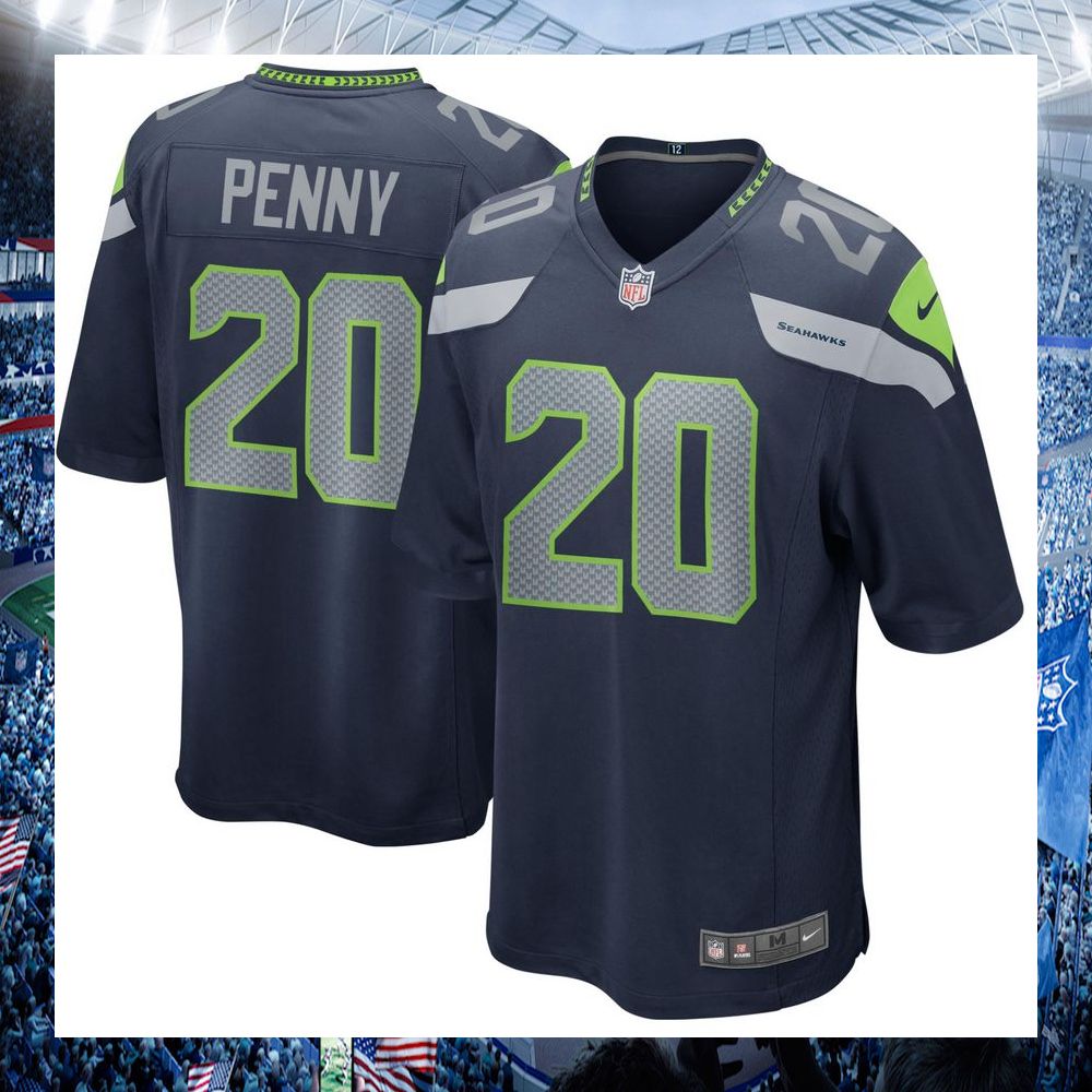 rashaad penny seattle seahawks nike college navy football jersey 1 310