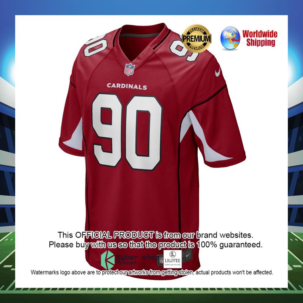 rashard lawrence arizona cardinals nike game player cardinal football jersey 2 995