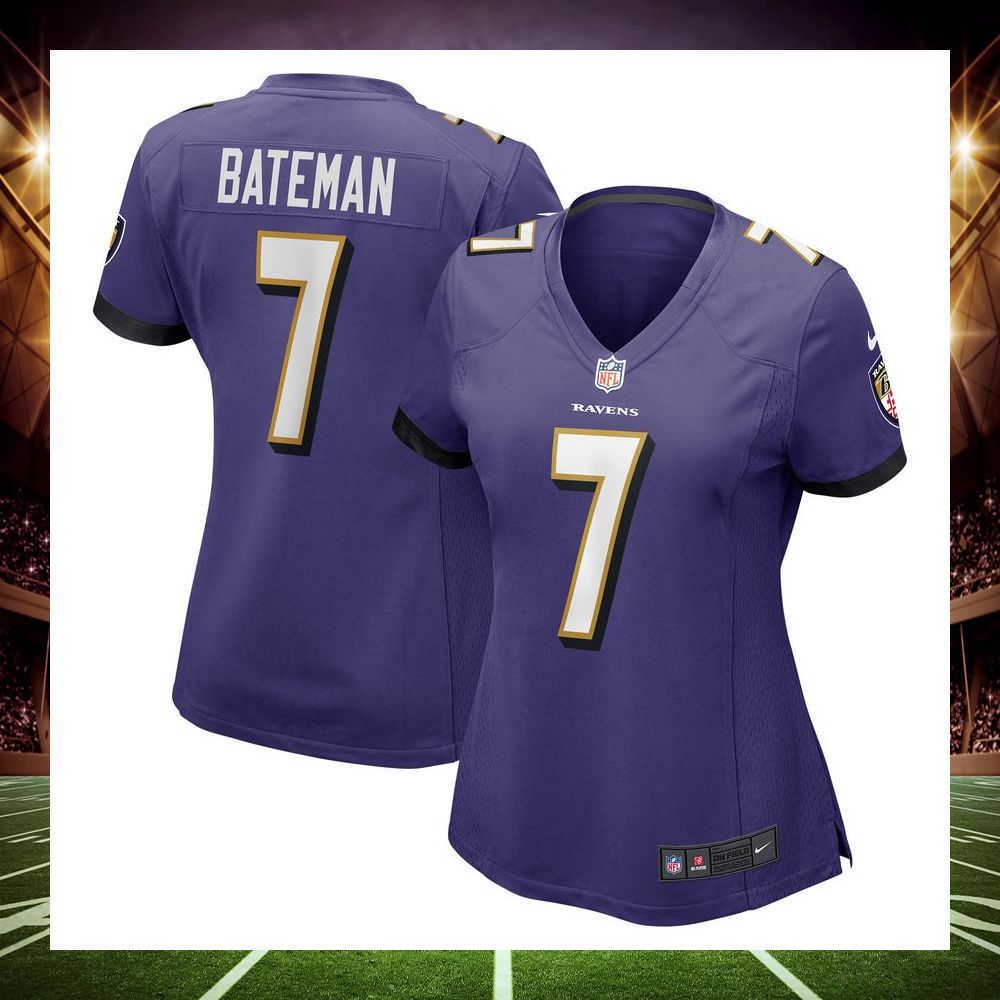 rashod bateman baltimore ravens purple football jersey 1 835