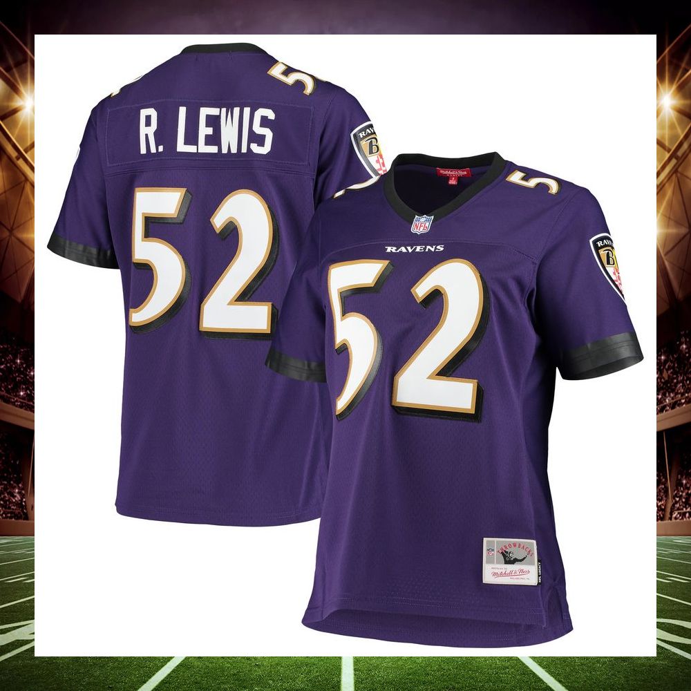 ray lewis baltimore ravens mitchell ness legacy replica team purple football jersey 1 615