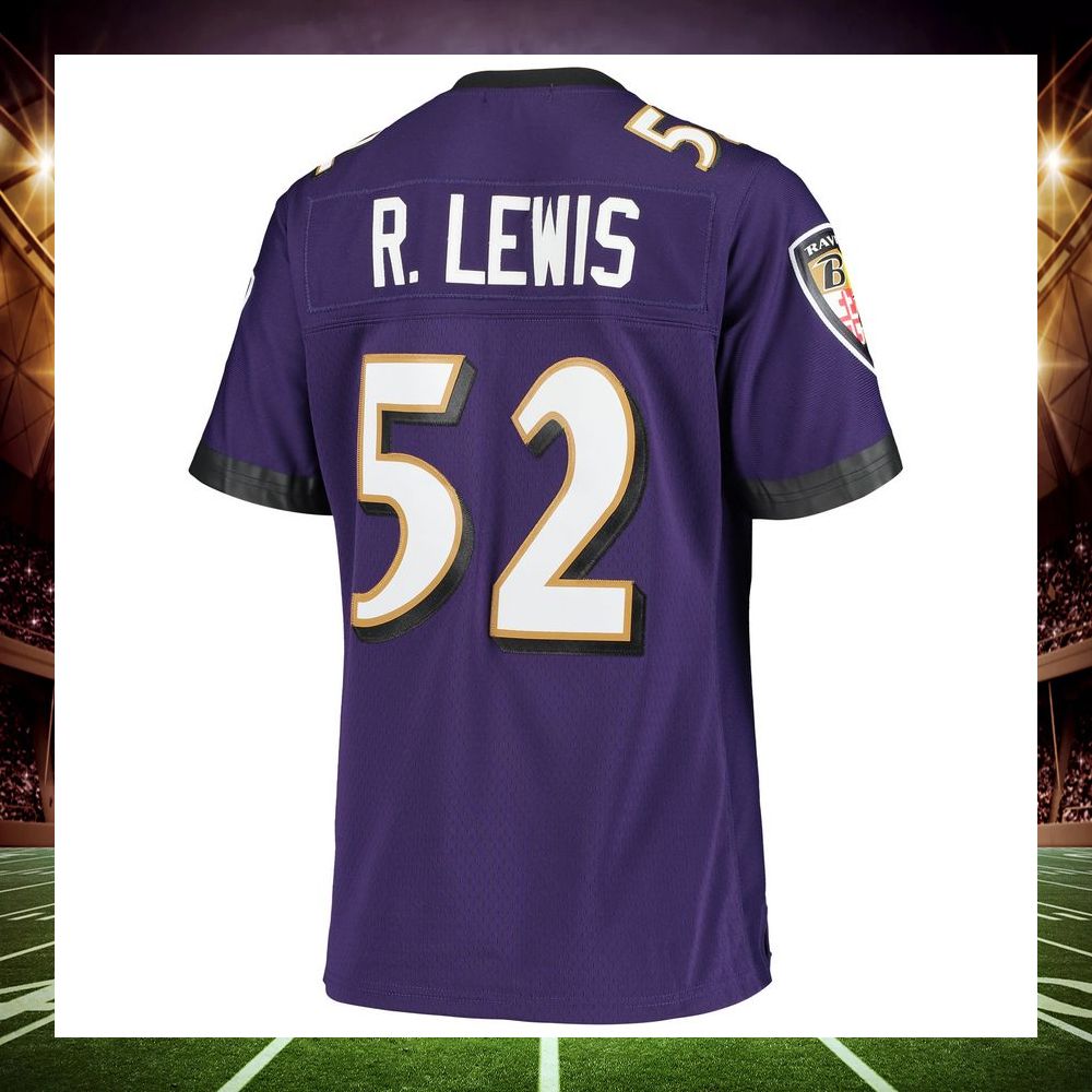 ray lewis baltimore ravens mitchell ness legacy replica team purple football jersey 3 544