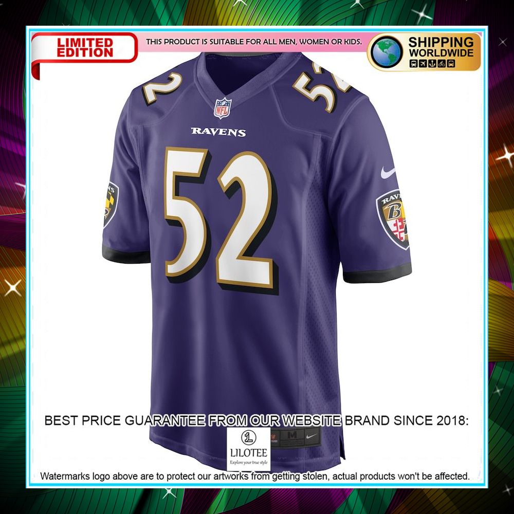 ray lewis baltimore ravens retired player purple football jersey 2 293