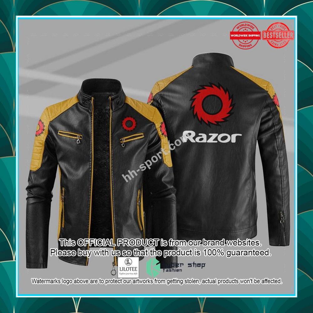 razor motorcycle motor leather jacket 4 429