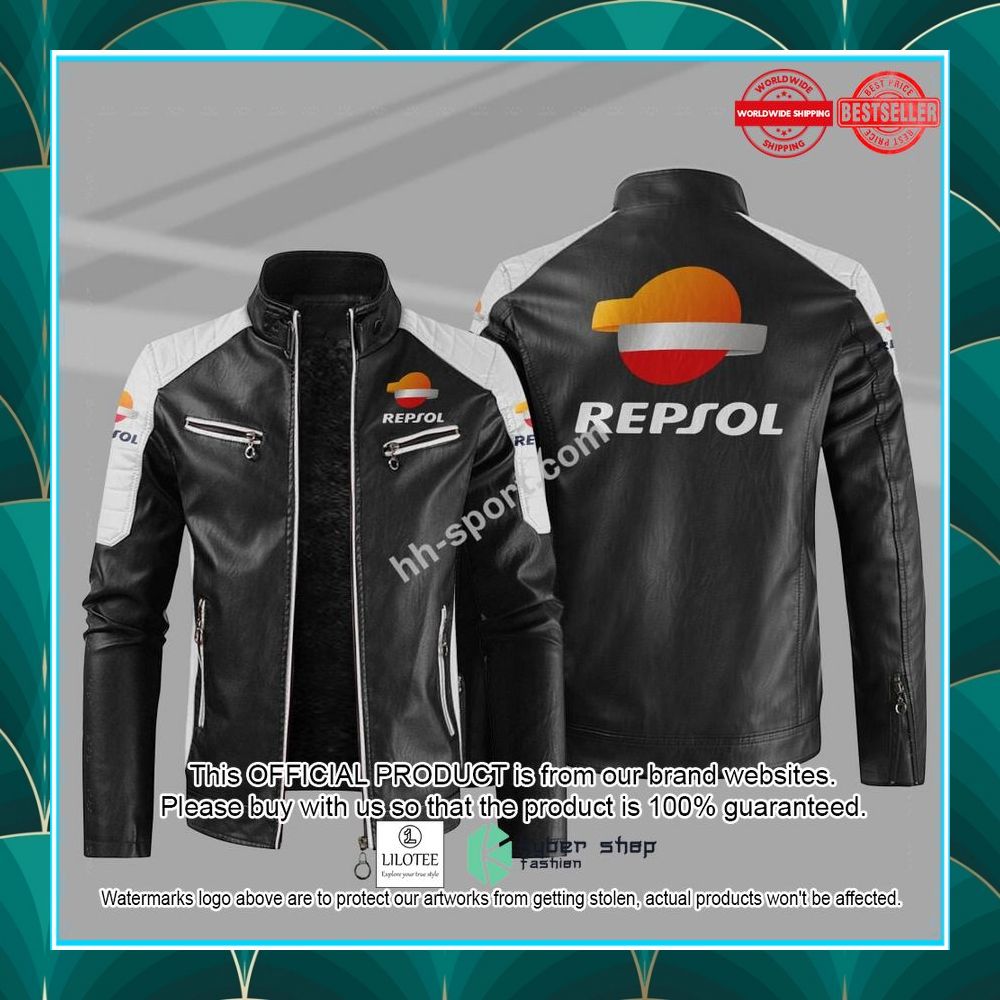 repsol motorycle motor leather jacket 1 257