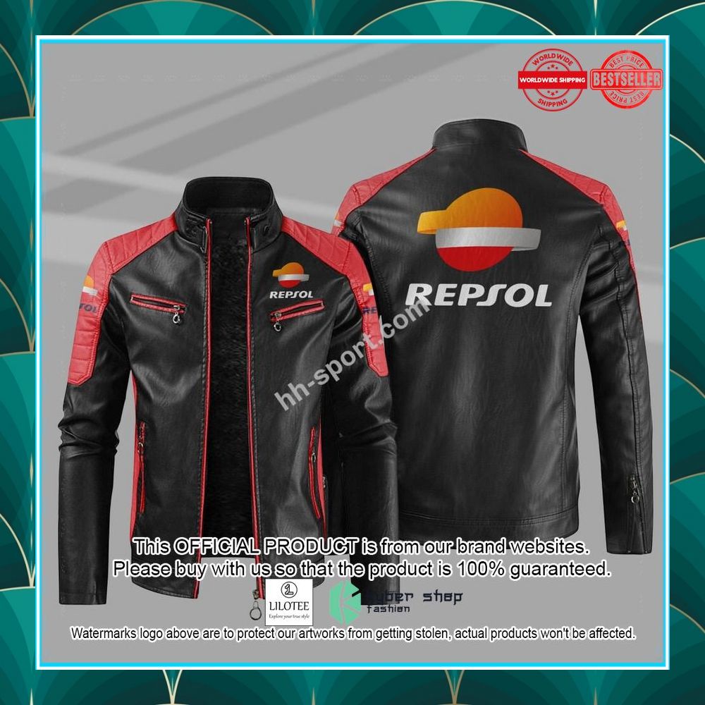 repsol motorycle motor leather jacket 6 570