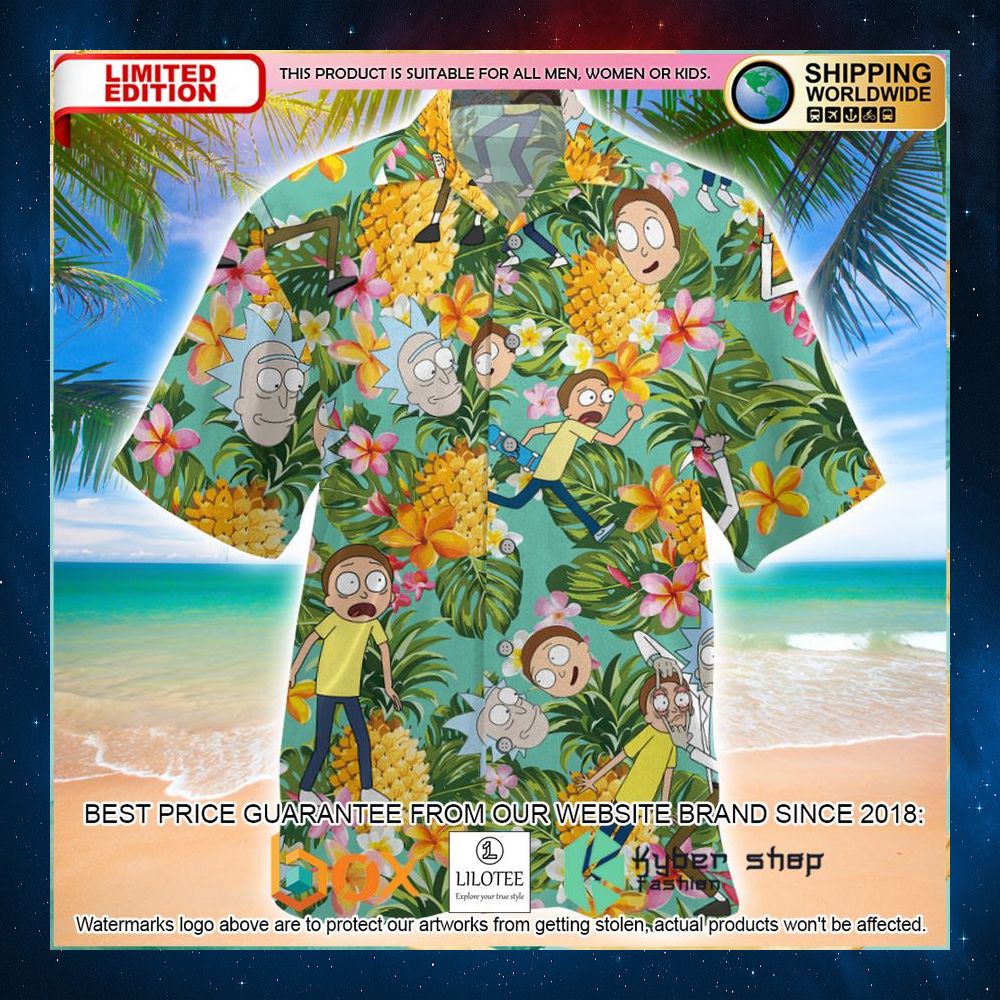 rick and morty hawaiian shirt 1 827