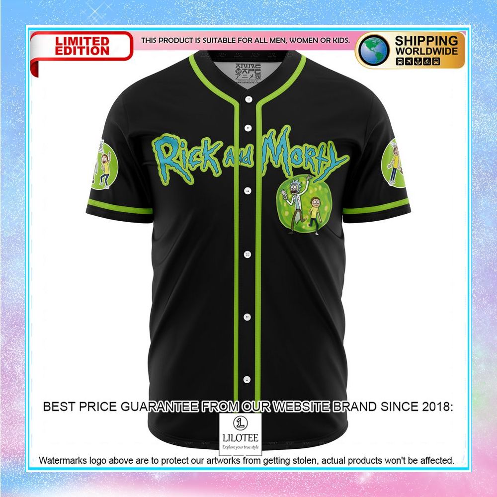 rick and morty trippy cosmic rick baseball jersey 1 24