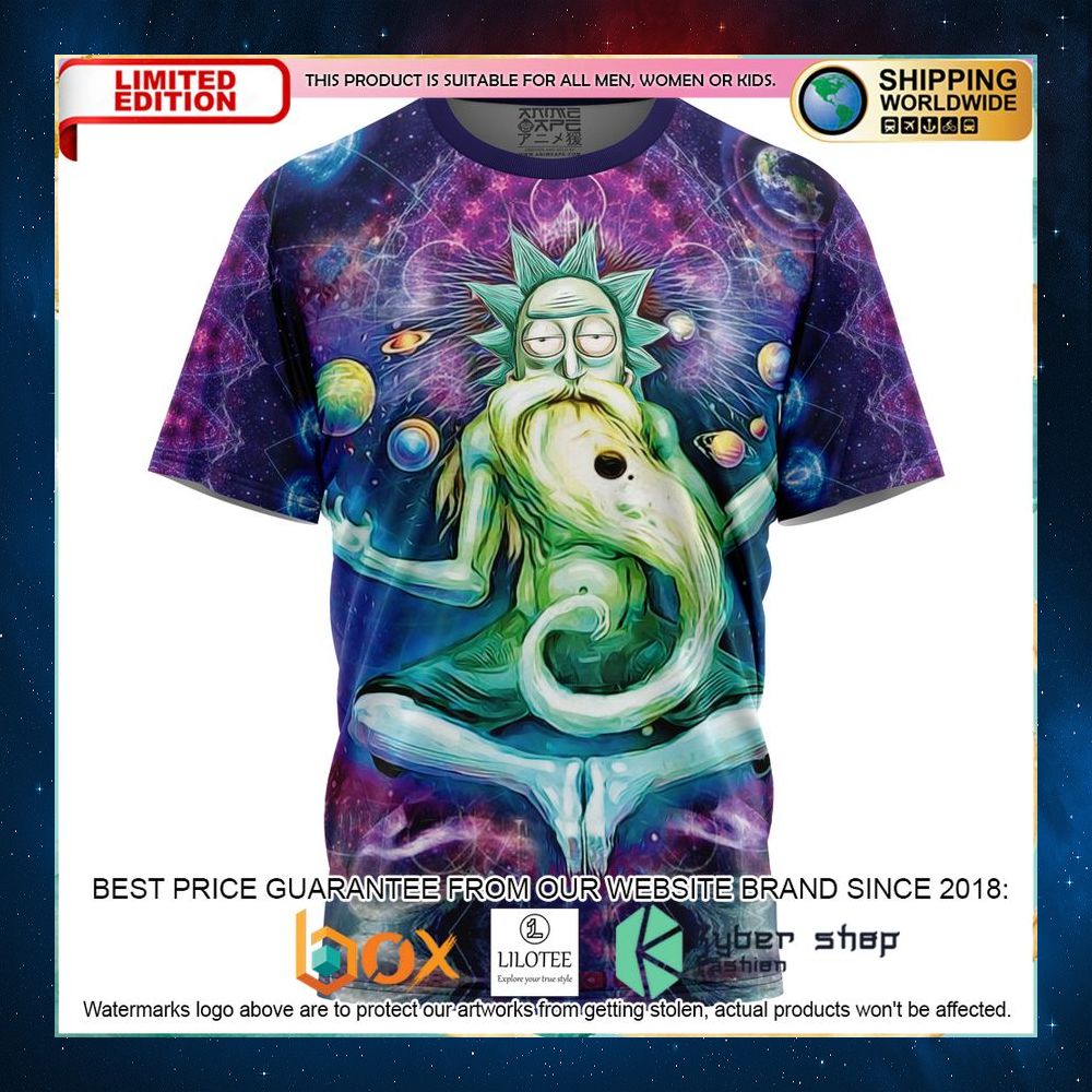 rick and morty trippy cosmic rick t shirt 1 31