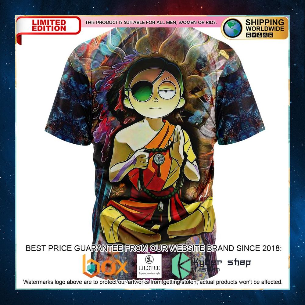 rick and morty trippy enlightened morty t shirt 2 558
