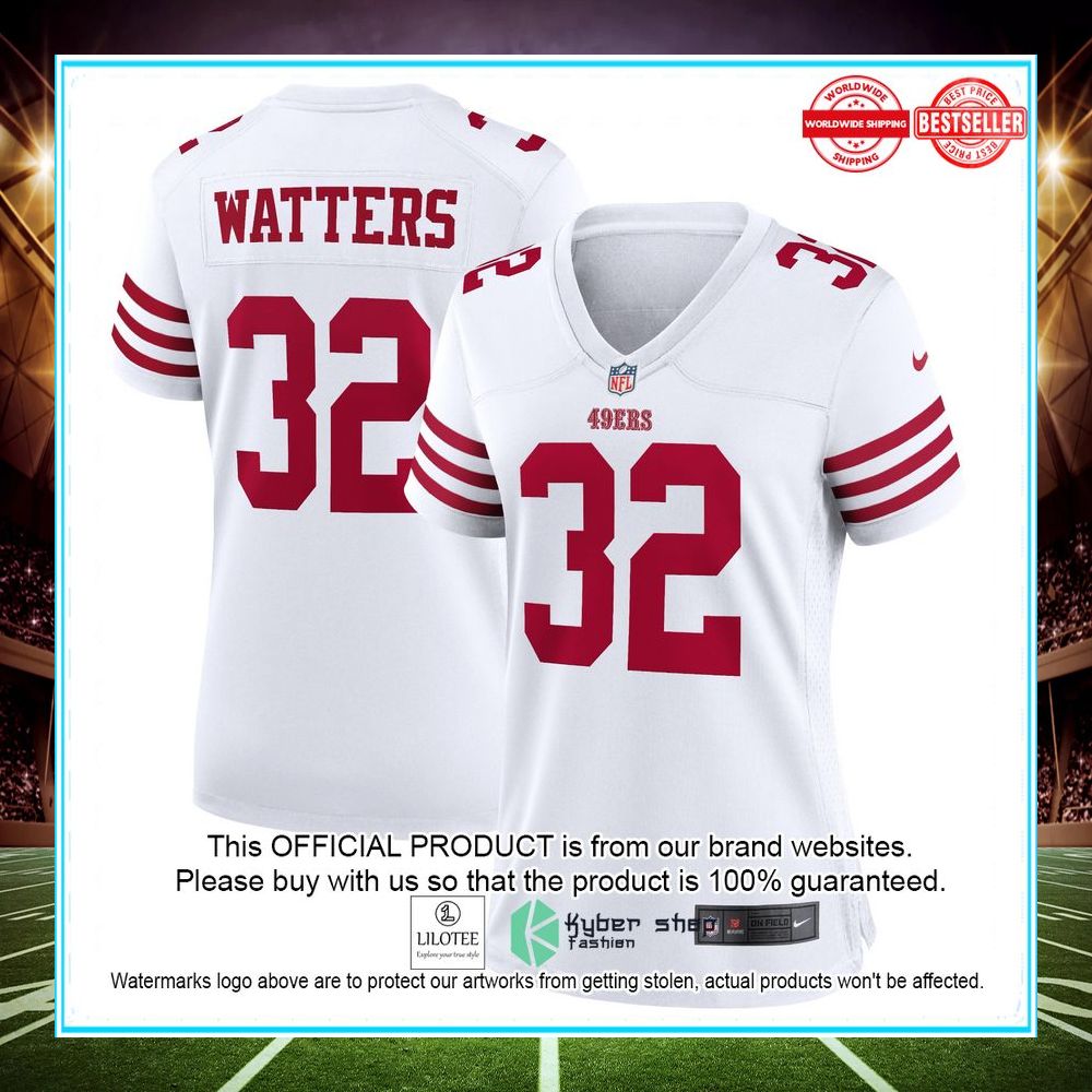 ricky watters san francisco 49ers nike retired white football jersey 1 222