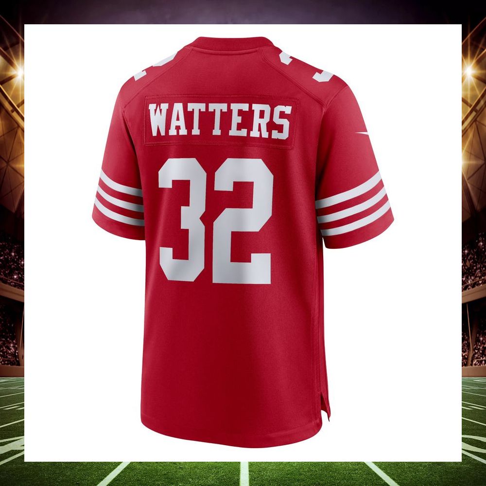 ricky watters san francisco 49ers retired scarlet football jersey 3 767
