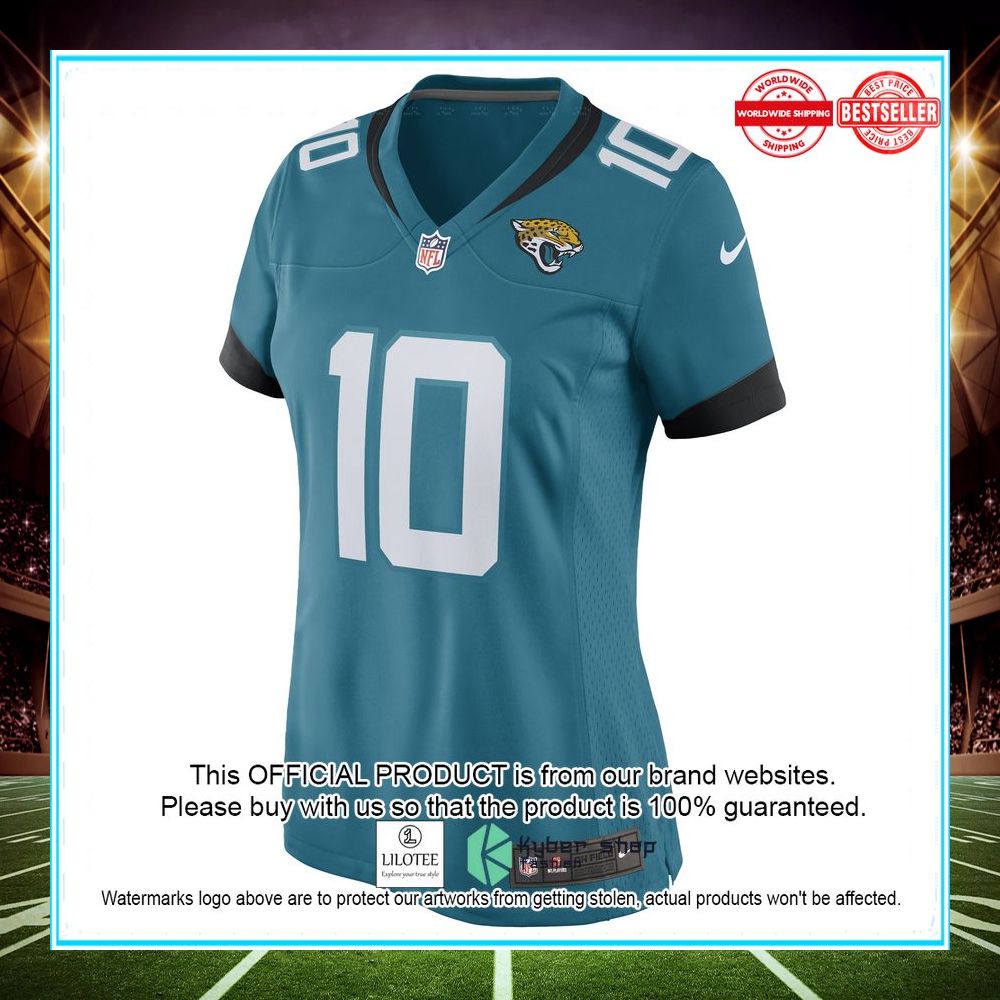 riley patterson jacksonville jaguars nike womens game player teal football jersey 2 349