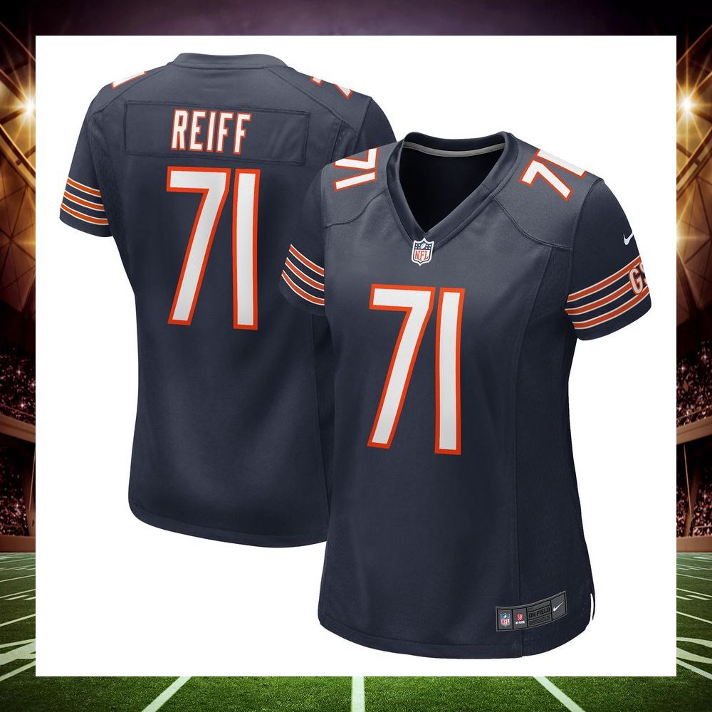 riley reiff chicago bears navy football jersey 1 516