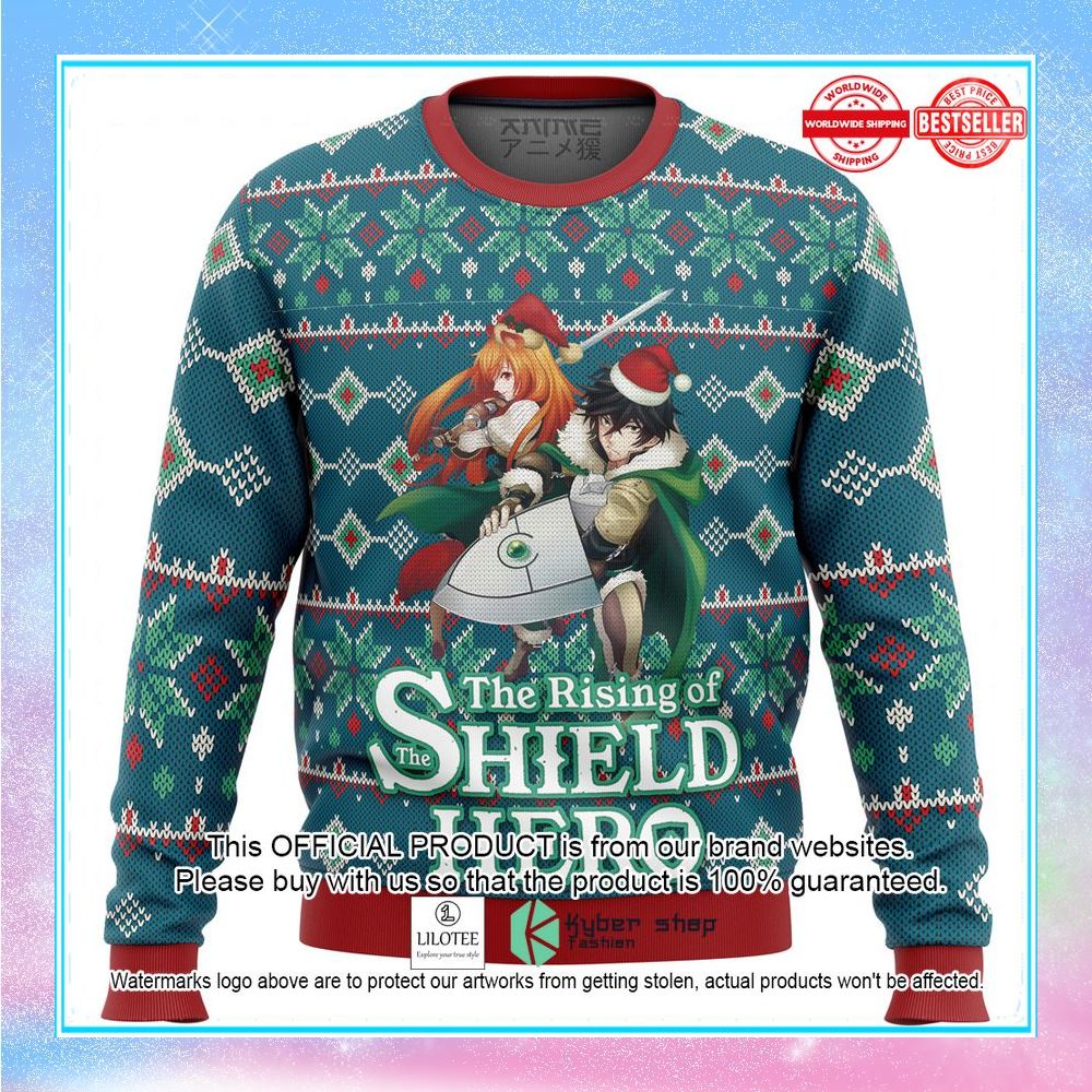rising of the shield hero alt ugly christmas sweater 1 249